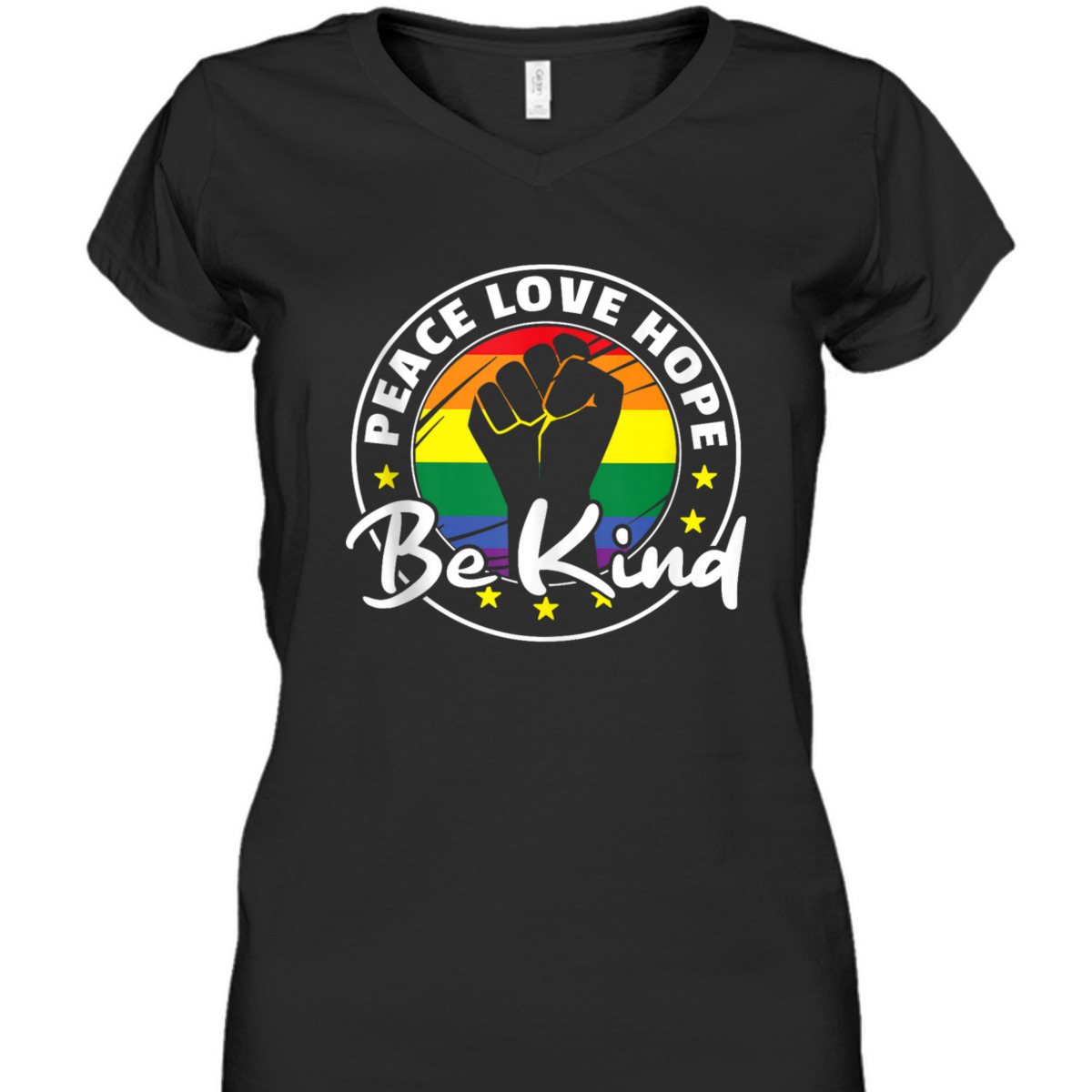 Rainbow Flag Pride Lgbtq Peace Love Hope Be Kind Pride T-Shirt