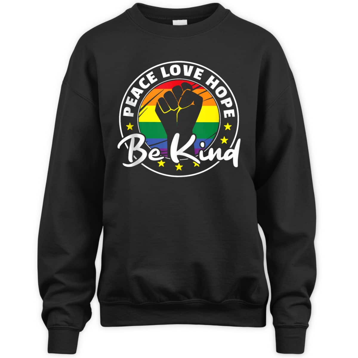 Rainbow Flag Pride Lgbtq Peace Love Hope Be Kind Pride T-Shirt