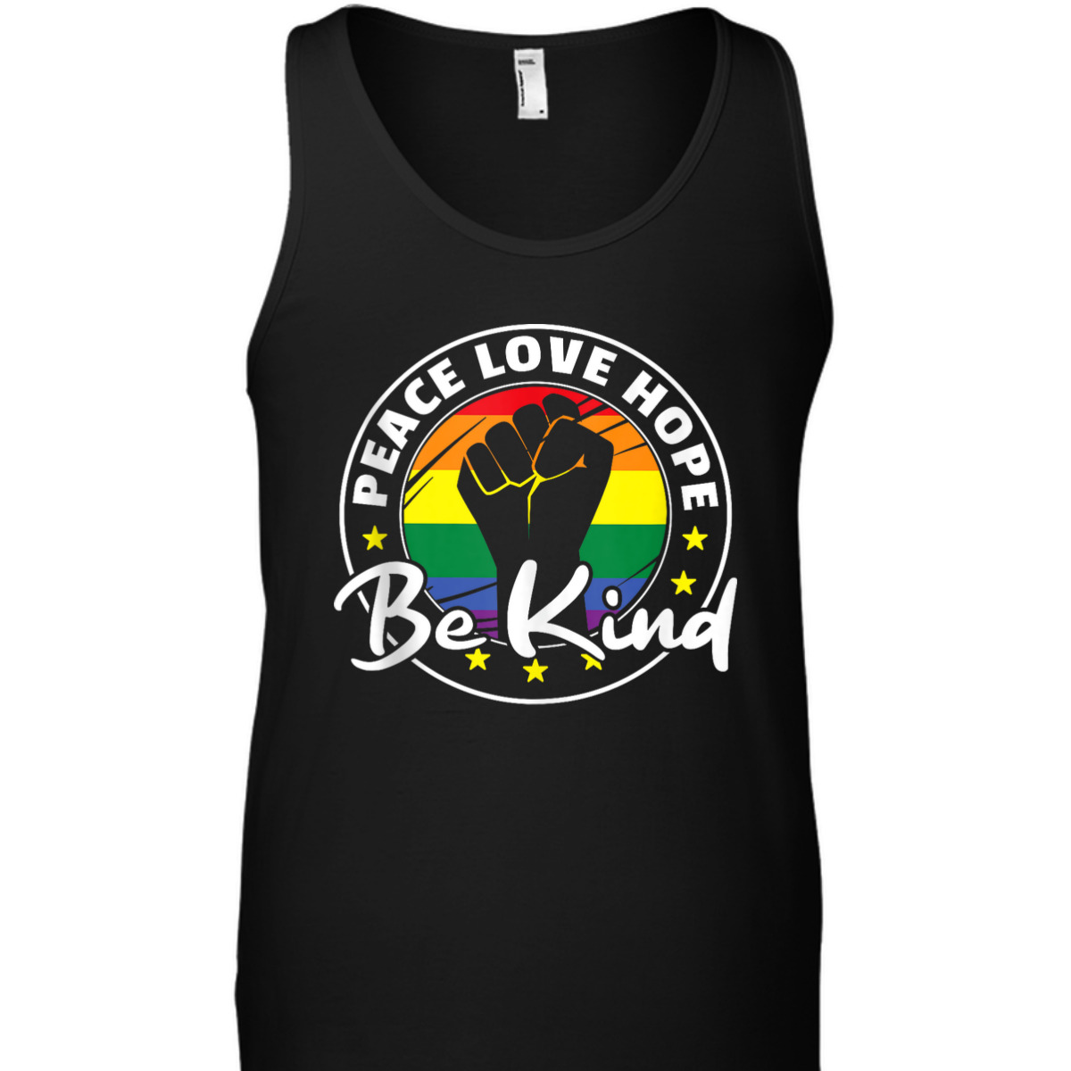 Rainbow Flag Pride Lgbtq Peace Love Hope Be Kind Pride T-Shirt