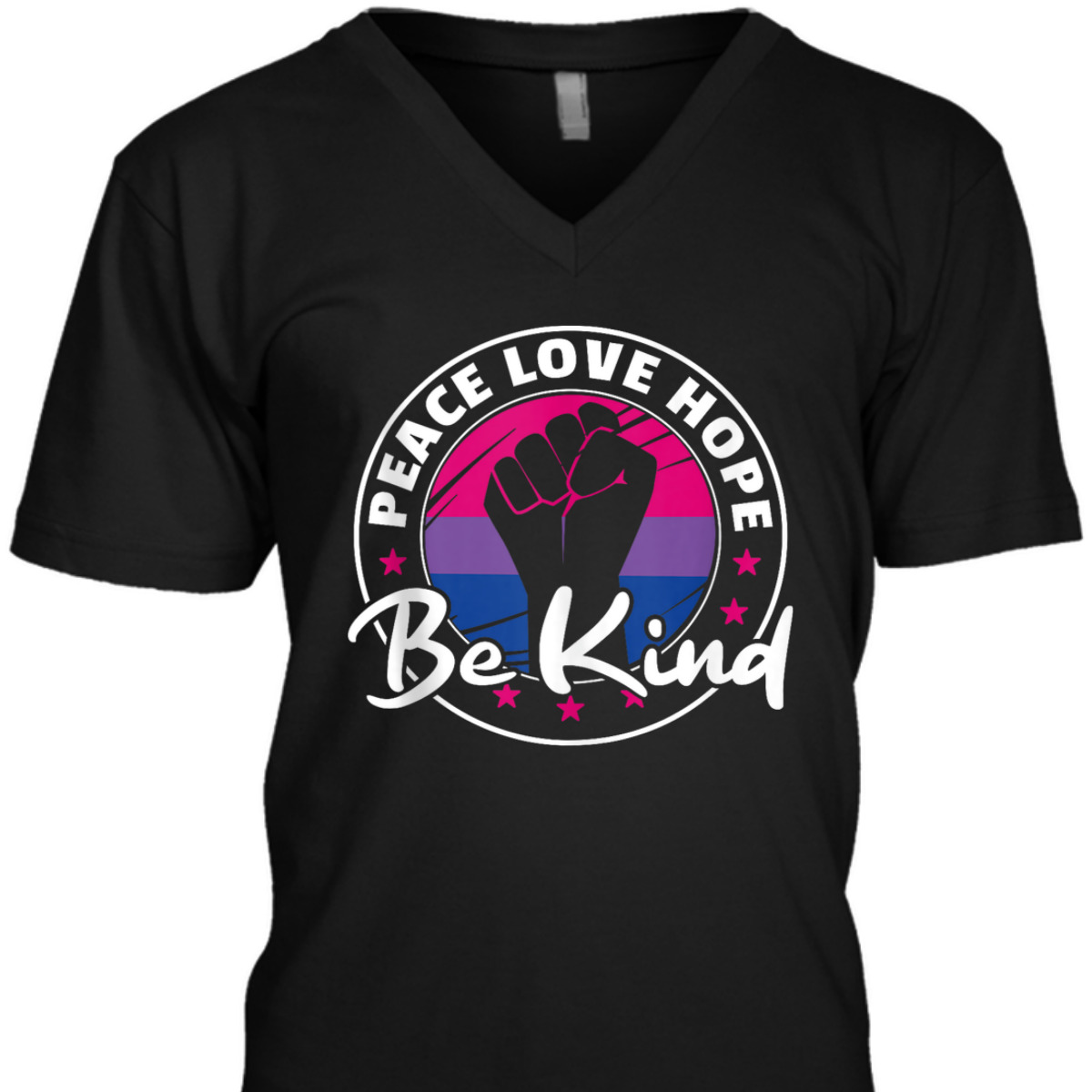 Bi Flag Pride Lgbtq Peace Love Hope Be Kind Pride T-Shirt Bi Flag Pride Lgbtq Peace Love Hope Be Kind Pride T-Shirt