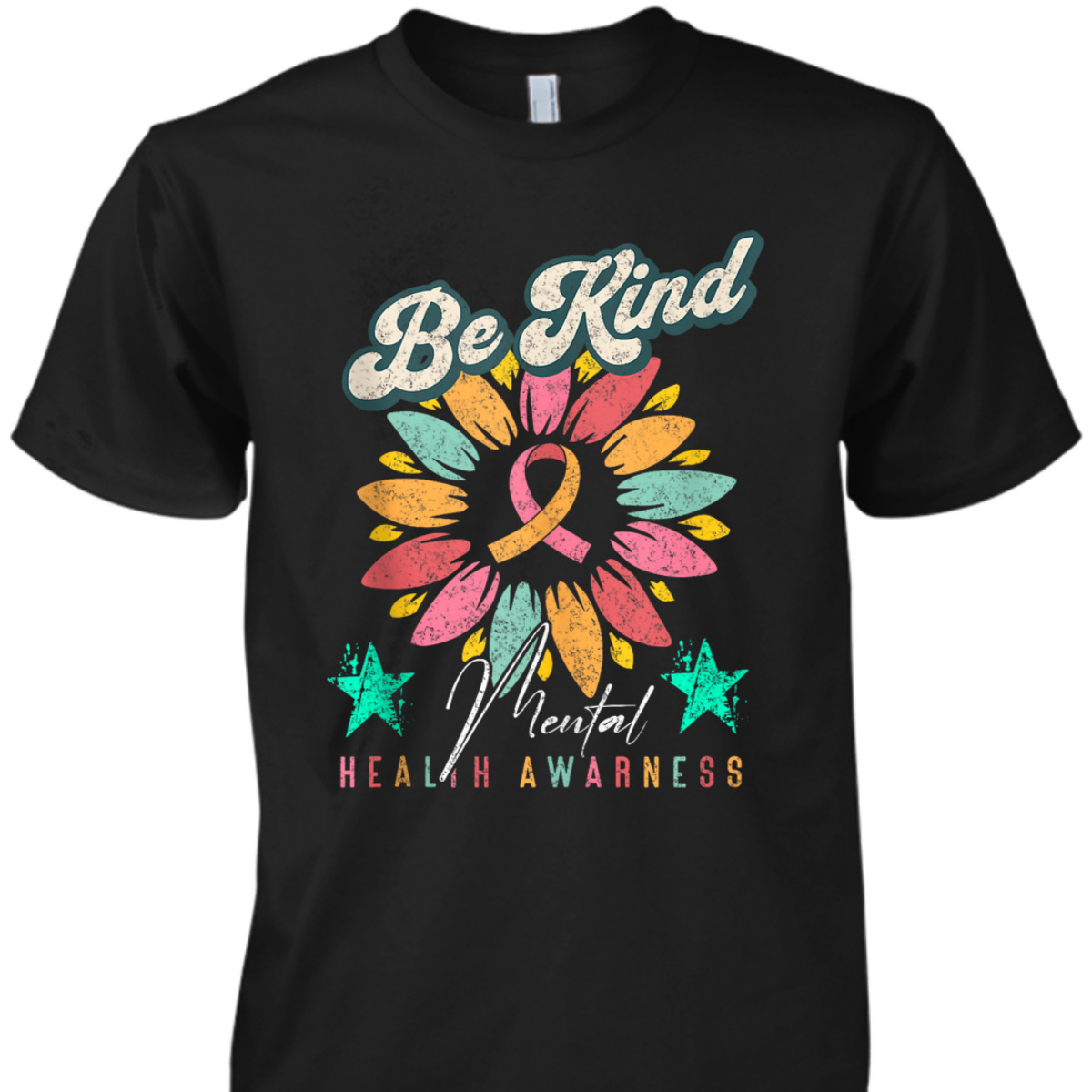 You Matter Kindness Be Kind Groovy Mental Health Awareness T-Shirt