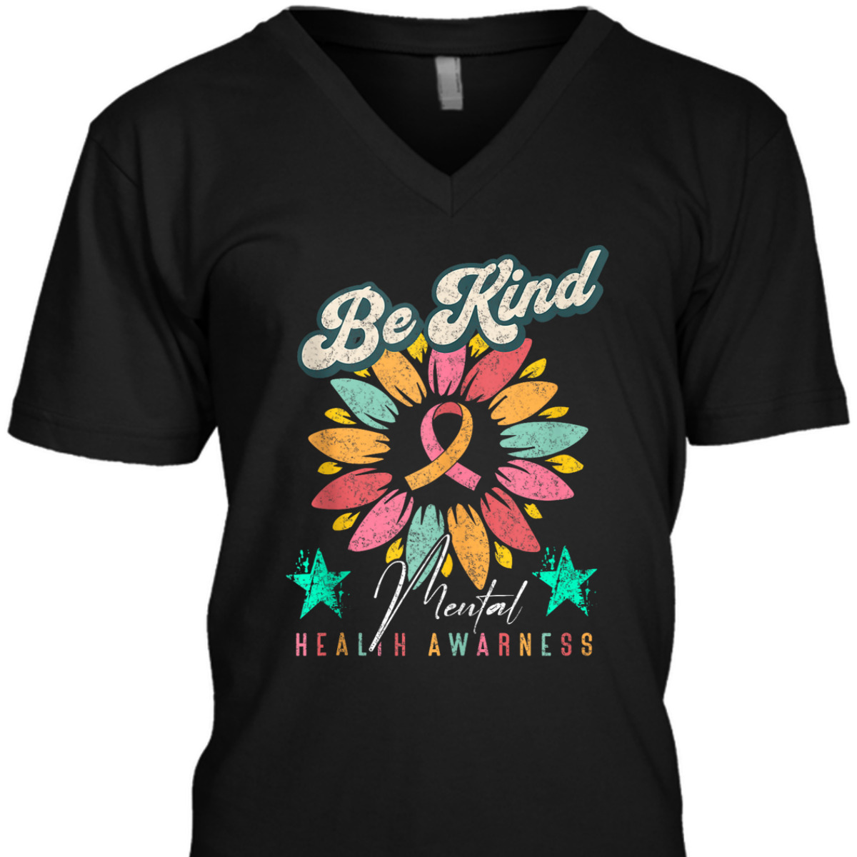 You Matter Kindness Be Kind Groovy Mental Health Awareness T-Shirt