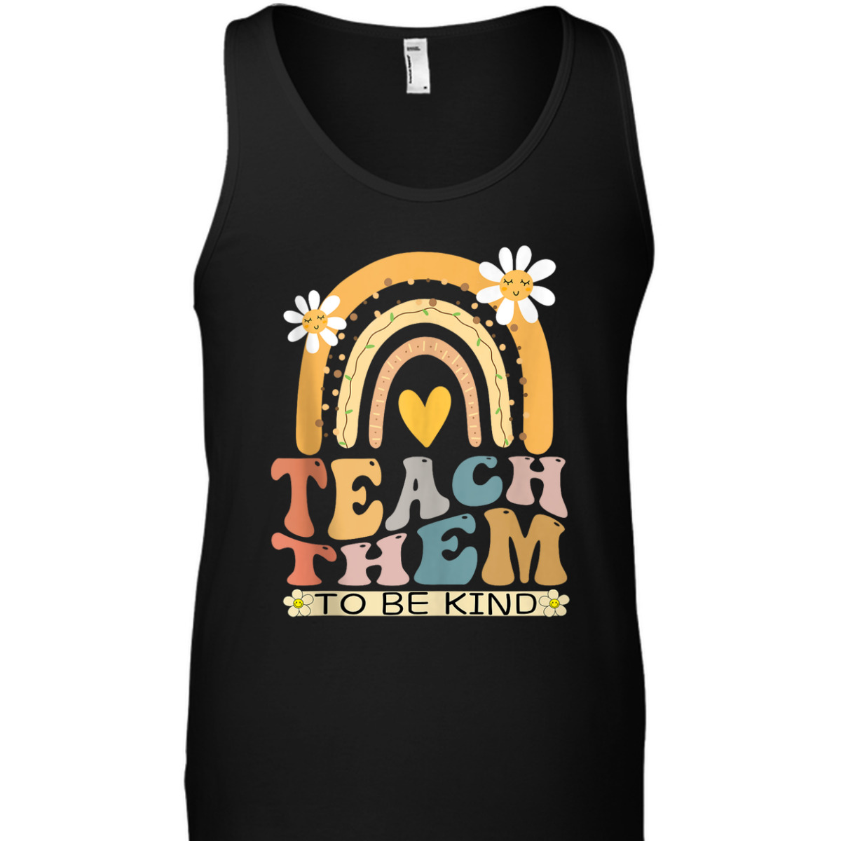Teach Them To Be Kind Groovy Back To School Teacher Student T-Shirt Teach Them To Be Kind Groovy Back To School Teacher Student T-Shirt