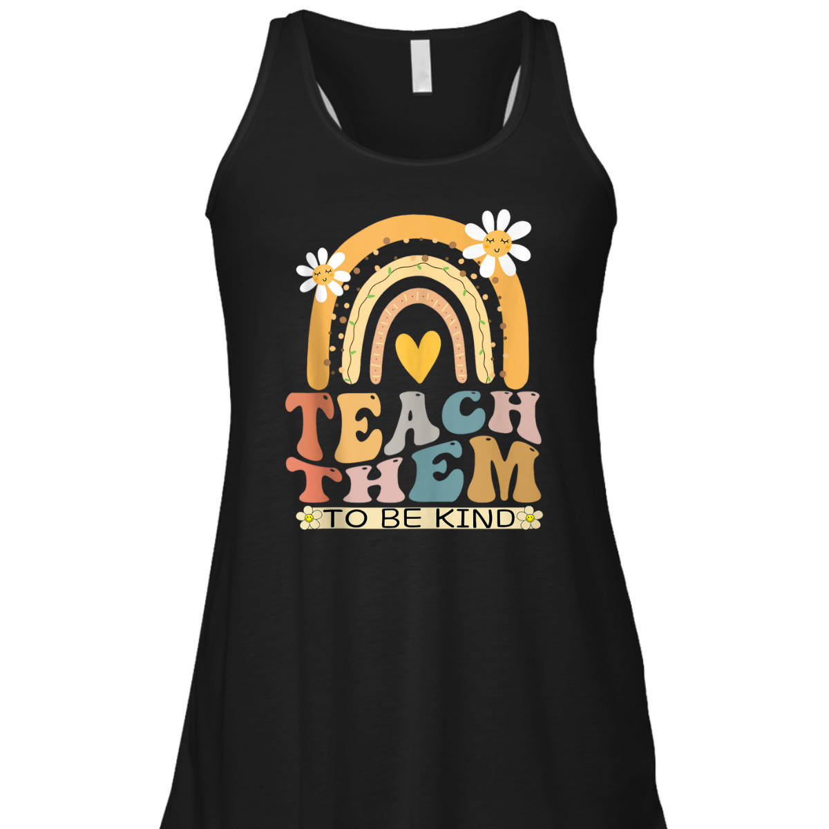 Teach Them To Be Kind Groovy Back To School Teacher Student T-Shirt Teach Them To Be Kind Groovy Back To School Teacher Student T-Shirt