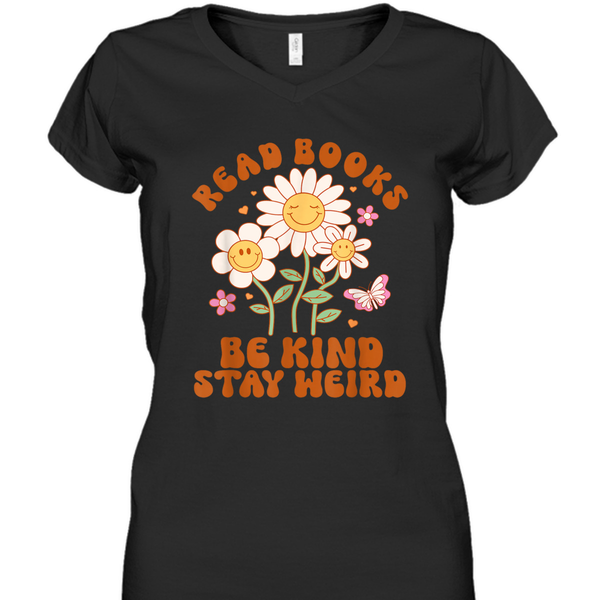 Flower Groovy Funny Read Books Be Kind Stay Weird T-Shirt Flower Groovy Funny Read Books Be Kind Stay Weird T-Shirt