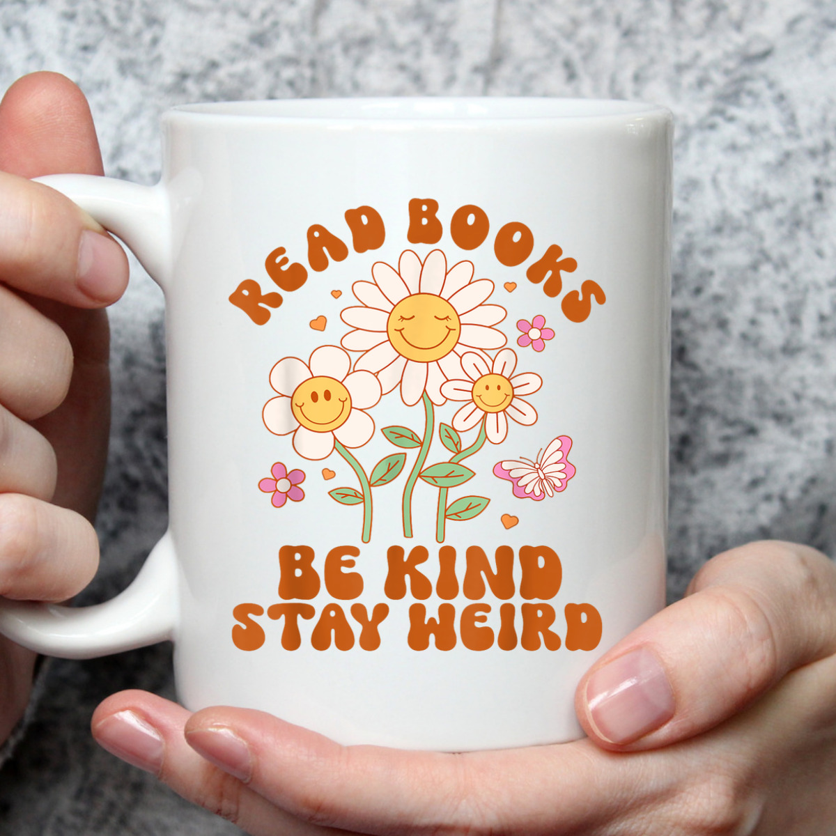 Flower Groovy Funny Read Books Be Kind Stay Weird T-Shirt Flower Groovy Funny Read Books Be Kind Stay Weird T-Shirt