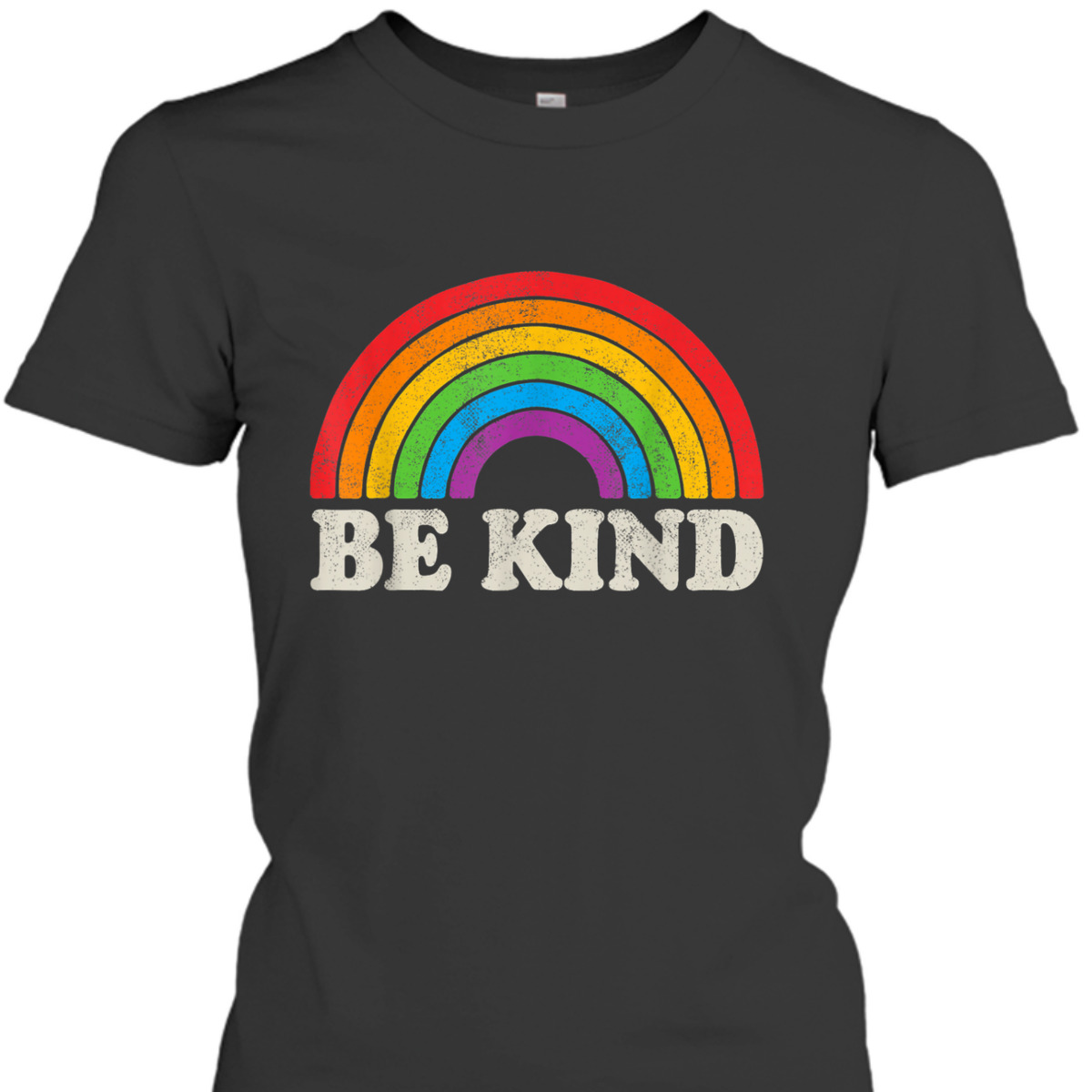 LGBTQ Be Kind Gay Pride LGBT Ally Rainbow Flag Retro Vintage T-Shirt LGBTQ Be Kind Gay Pride LGBT Ally Rainbow Flag Retro Vintage T-Shirt