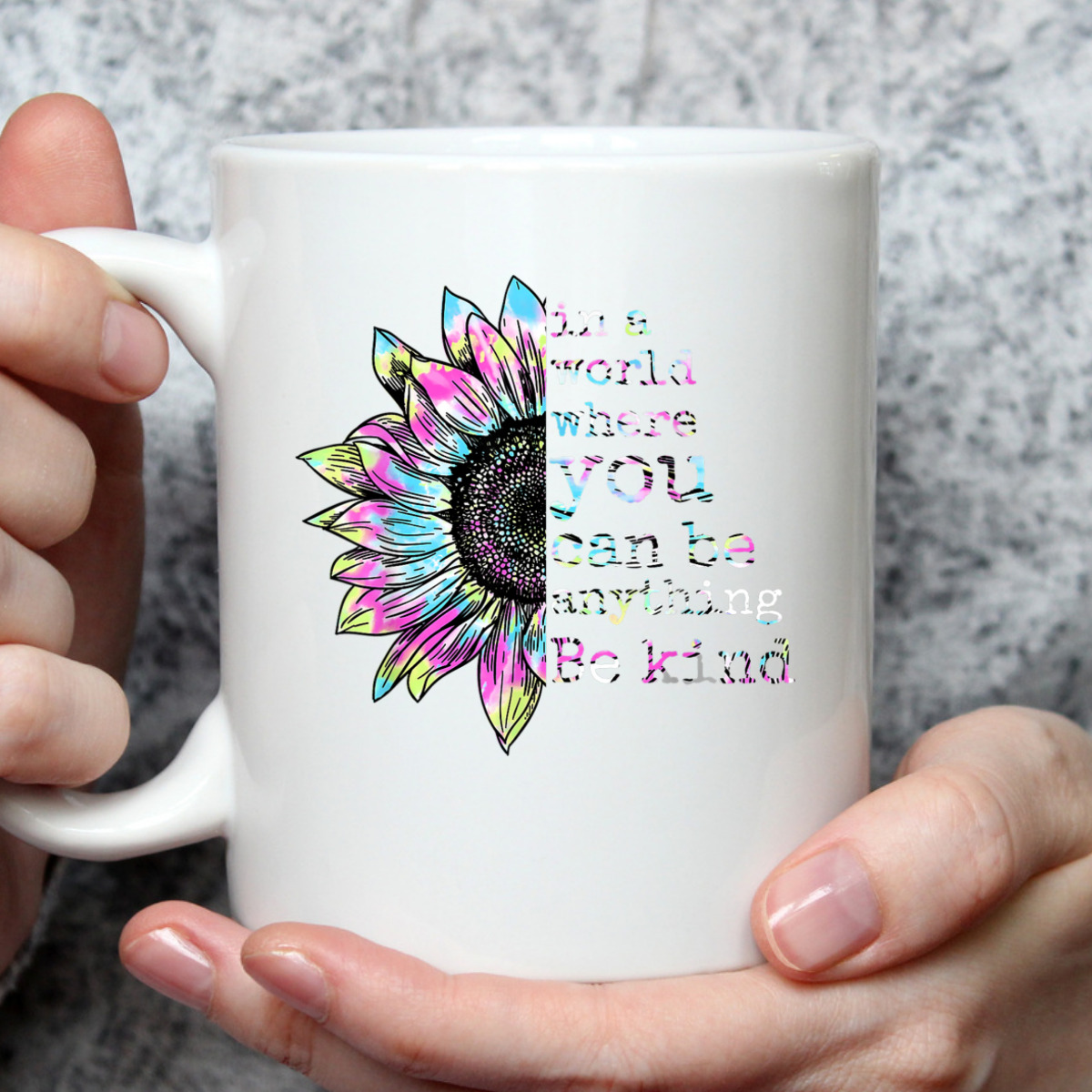 In A World Where You Can Be Anything Be Kind Tie Dye Hippie T-Shirt