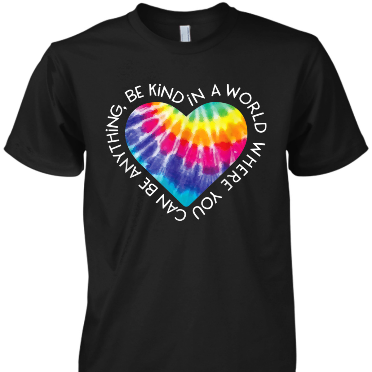 Be Kind Groovy Tie Dye Hippie Peace Gift Anti Bullying T-Shirt