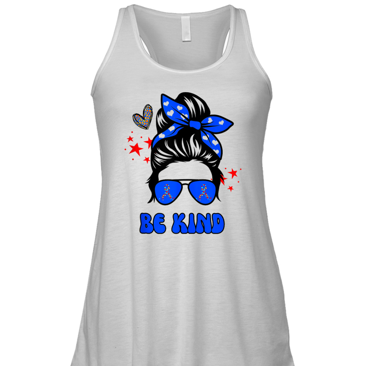 Be Kind Messy Bun Groovy Autism Awareness Month Funny Mom T-Shirt Be Kind Messy Bun Groovy Autism Awareness Month Funny Mom T-Shirt
