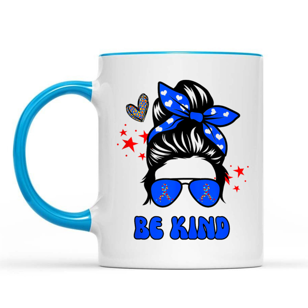 Be Kind Messy Bun Groovy Autism Awareness Month Funny Mom T-Shirt Be Kind Messy Bun Groovy Autism Awareness Month Funny Mom T-Shirt
