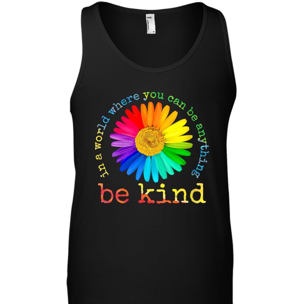 Womens Be Kind Daisy Flower Rainbow LGBT Gay Lesbian Pride T-Shirt Womens Be Kind Daisy Flower Rainbow LGBT Gay Lesbian Pride T-Shirt