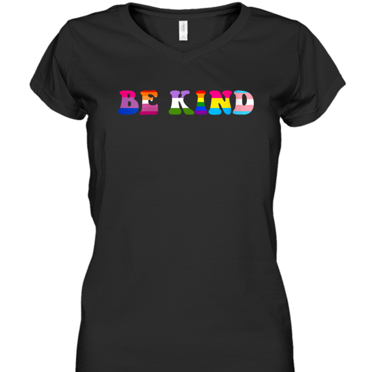 Womens Be Kind LGBT Flag Gay Les Pride Month Transgender Pansexual T-Shirt