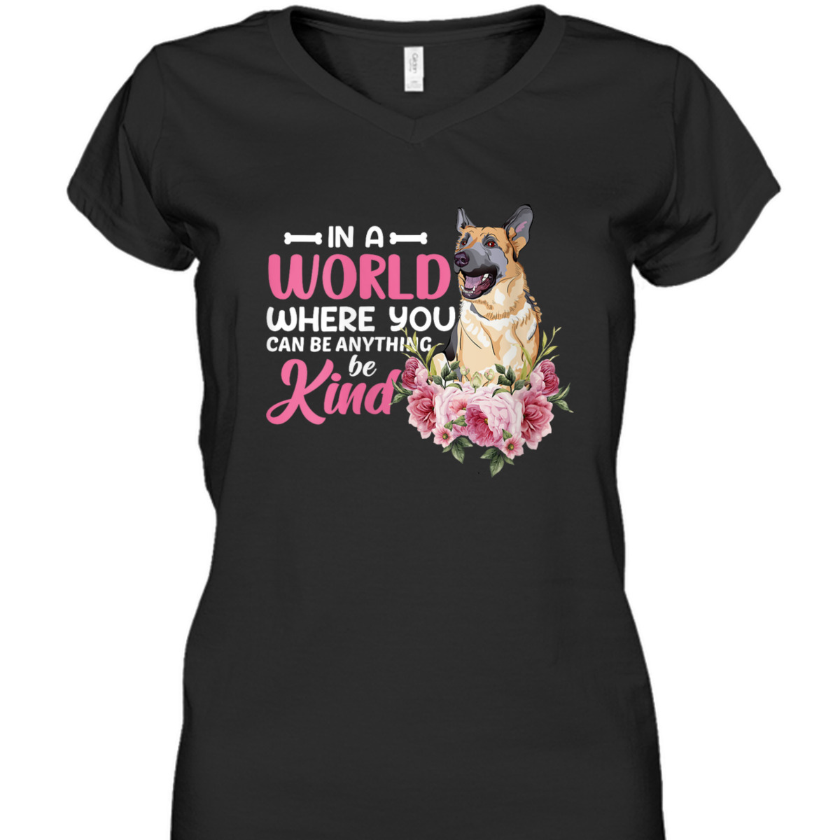 Womens In A World Where You Can Be Anything Be Kind T-Shirt