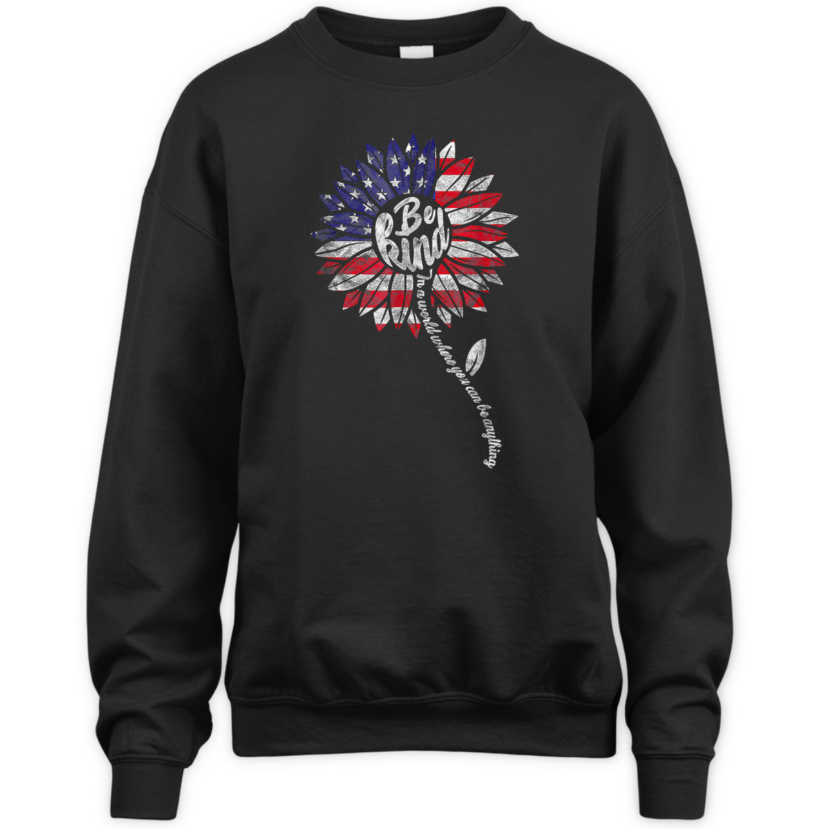 4th Of July Be Kind Sunflower Red White And Blue T-Shirt 4th Of July Be Kind Sunflower Red White And Blue T-Shirt