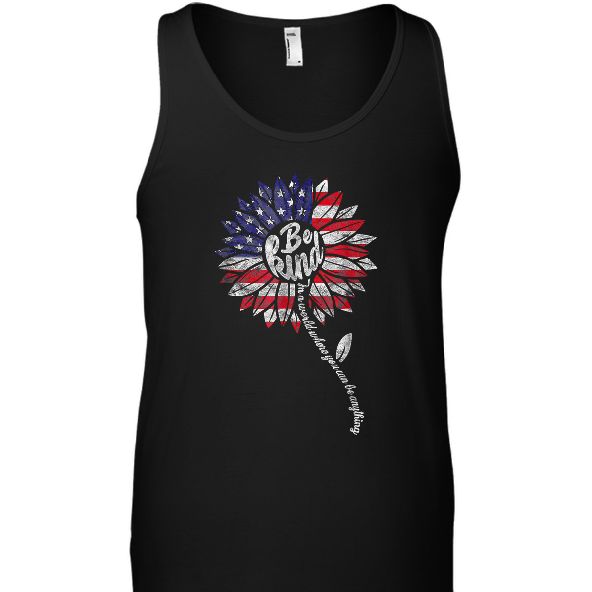 4th Of July Be Kind Sunflower Red White And Blue T-Shirt 4th Of July Be Kind Sunflower Red White And Blue T-Shirt