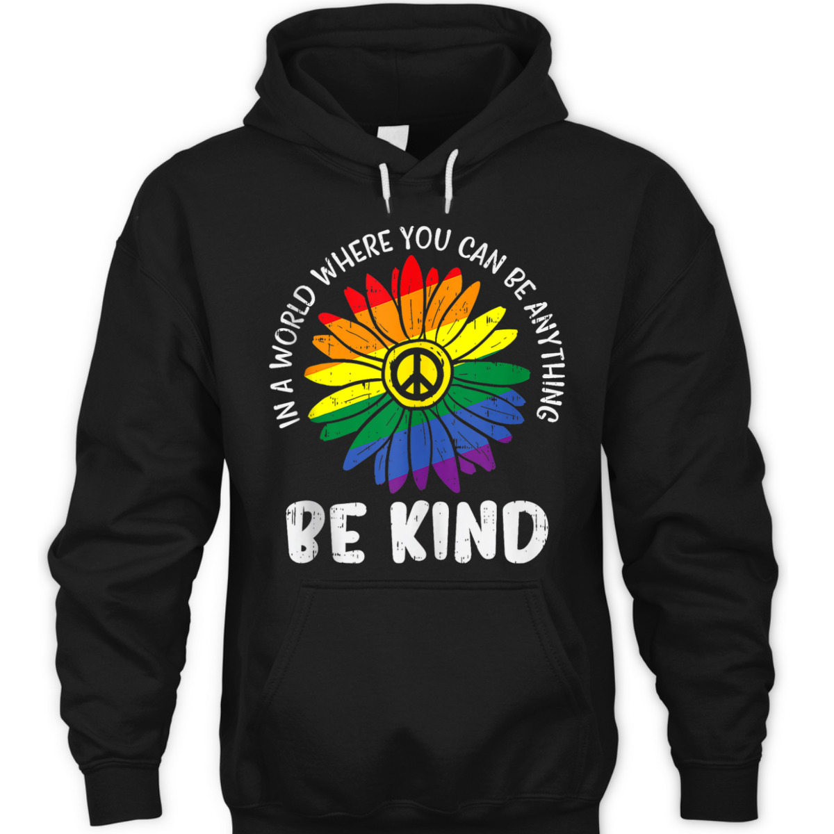 World Be KInd Rainbow Daisy Peace Hippie Gay Pride LGBT T-Shirt World Be KInd Rainbow Daisy Peace Hippie Gay Pride LGBT T-Shirt