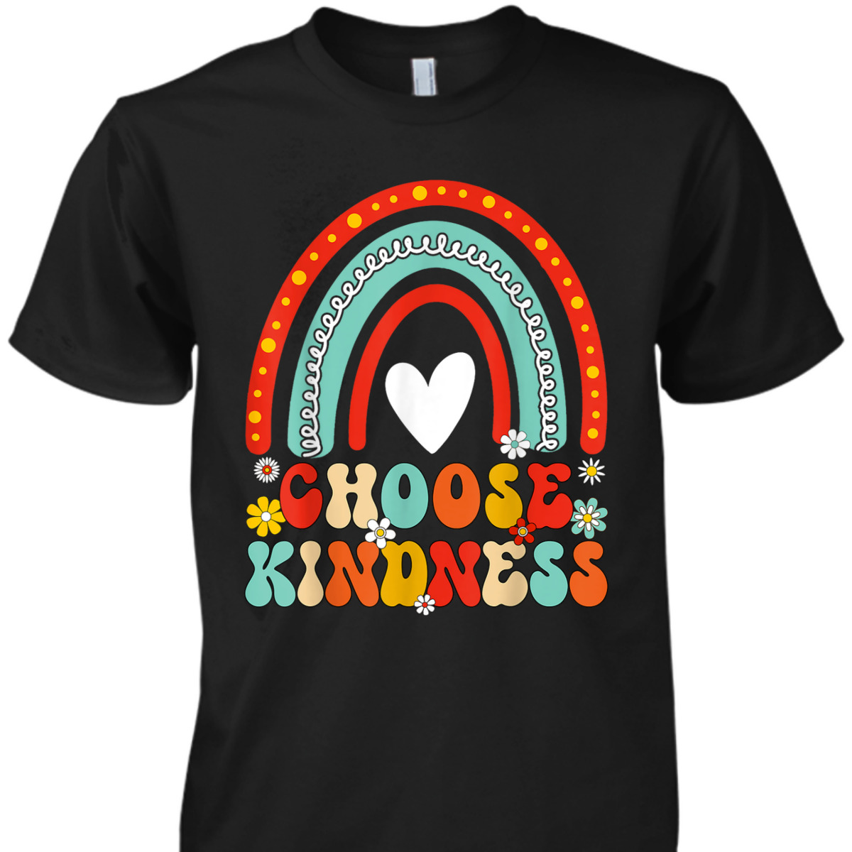 Choose Kindness Rainbow Unity Day Anti Bullying Teacher Kid T-Shirt