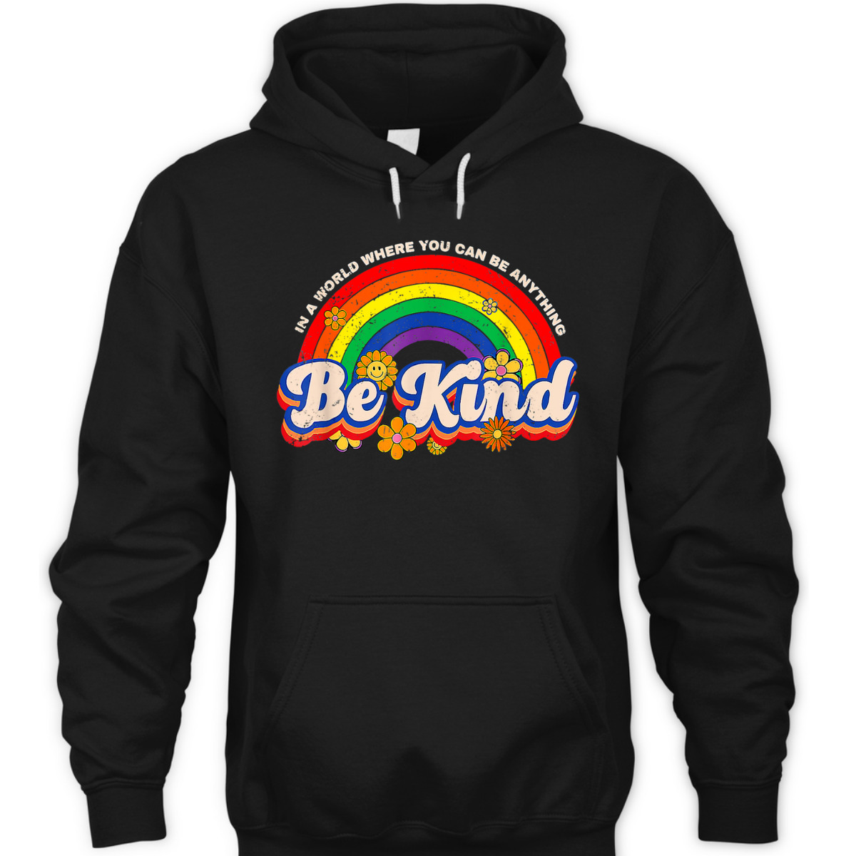 Retro Groovy Be Kind Pride LGBTQ Gay LGBT Ally Rainbow Flag T-Shirt Retro Groovy Be Kind Pride LGBTQ Gay LGBT Ally Rainbow Flag T-Shirt