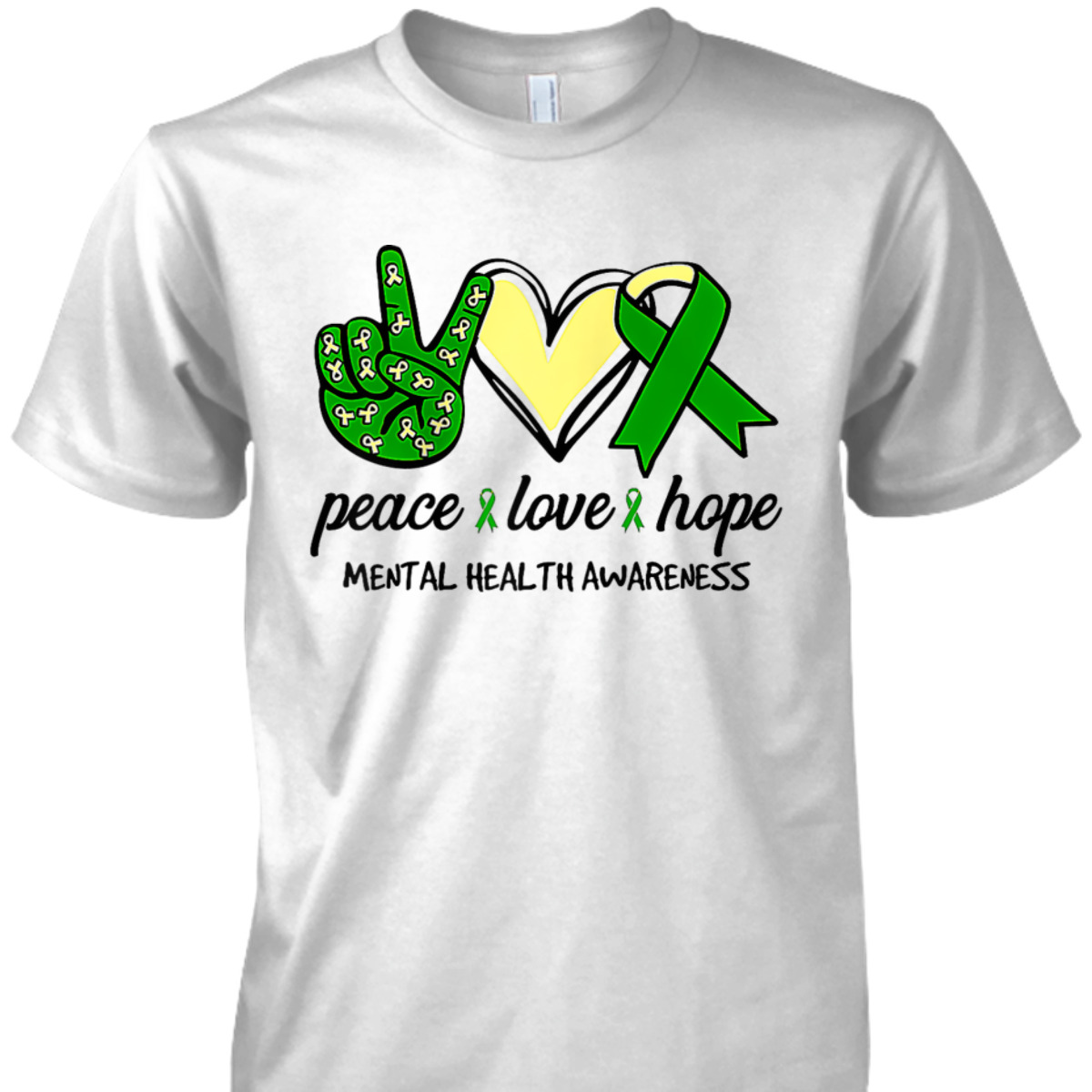Mental Health Awareness Ribbon Family You Matter Kindness T-Shirt