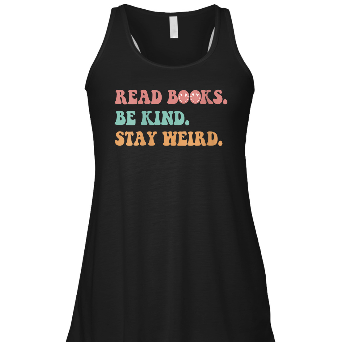 Womens Groovy Read Books Be Kind Stay Weird Funny Book Lover T-Shirt