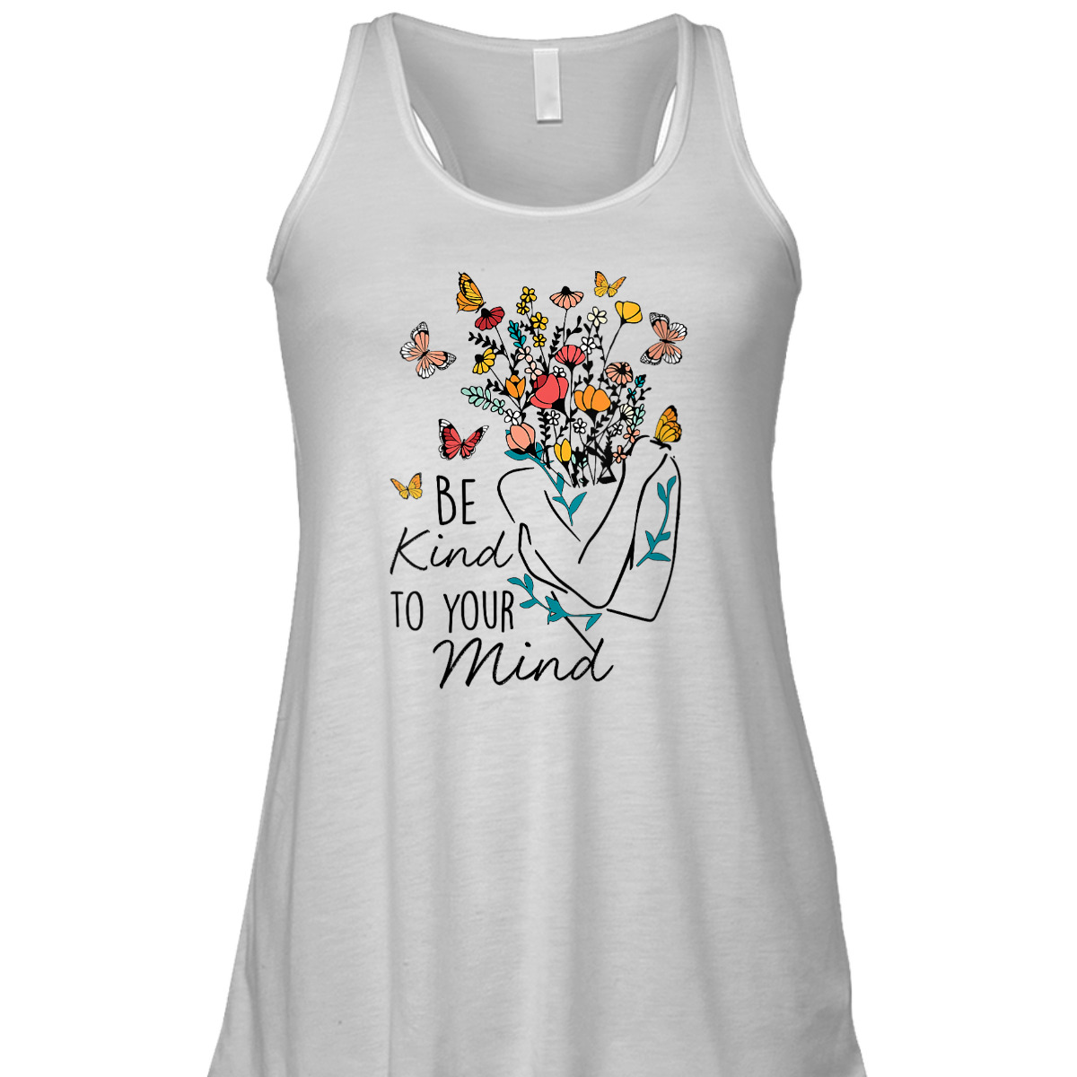 Womens Women Be Kind To Your Mind Flower Mental Health Awareness T-Shirt Womens Women Be Kind To Your Mind Flower Mental Health Awareness T-Shirt