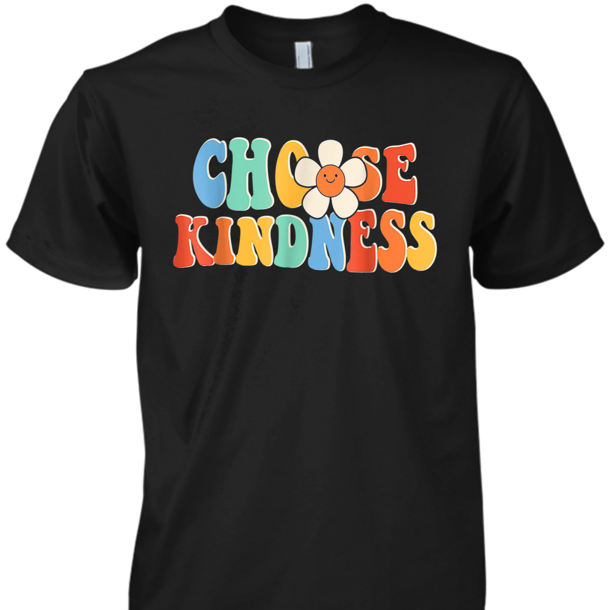 Choose Kindness Retro Groovy Daisy Be Kind Inspirational T-Shirt