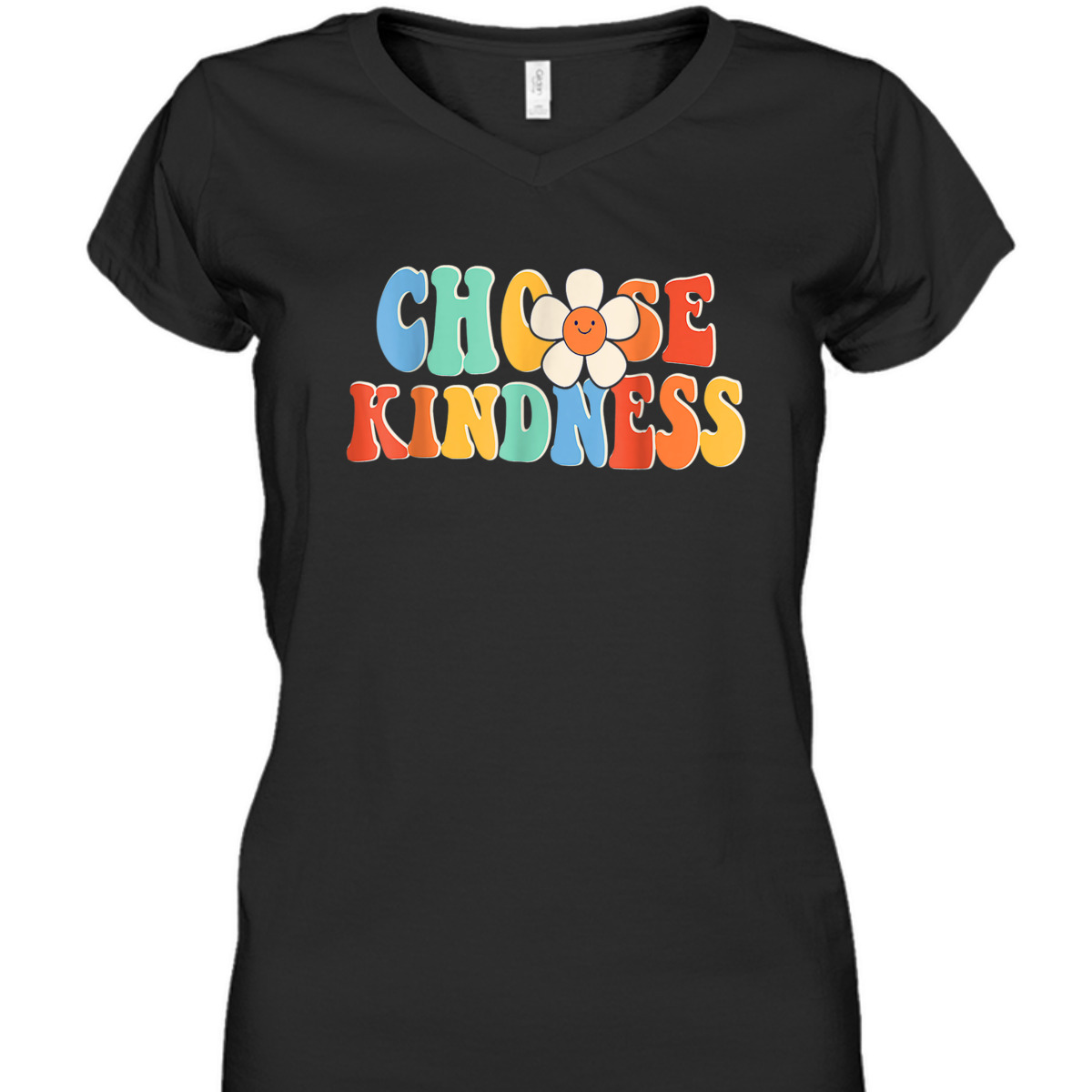 Choose Kindness Retro Groovy Daisy Be Kind Inspirational T-Shirt