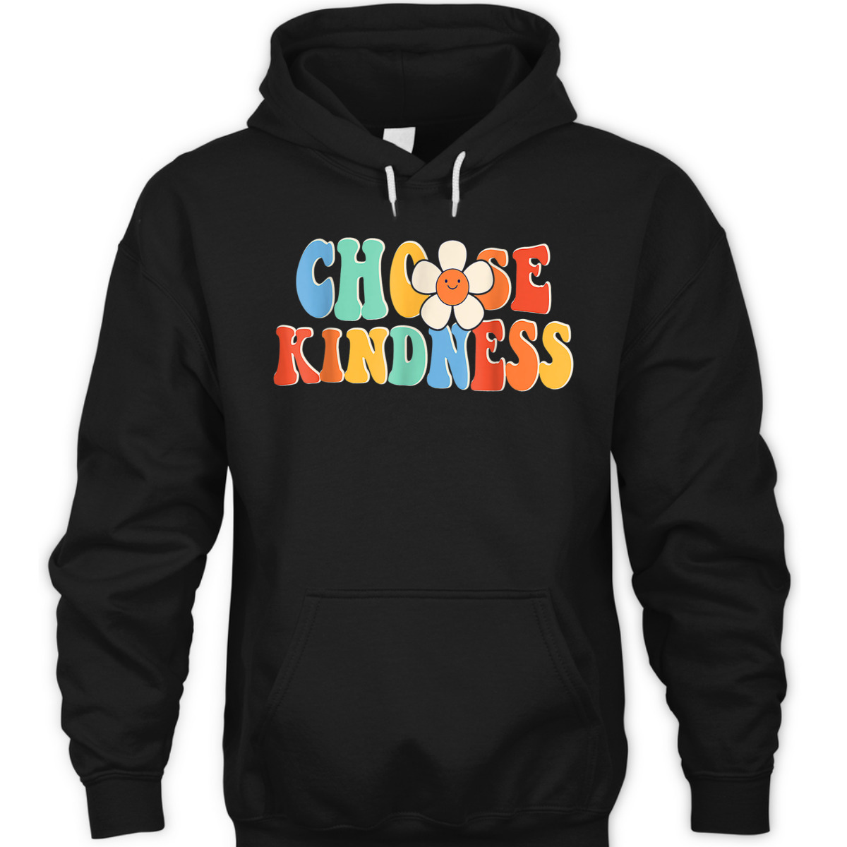 Choose Kindness Retro Groovy Daisy Be Kind Inspirational T-Shirt
