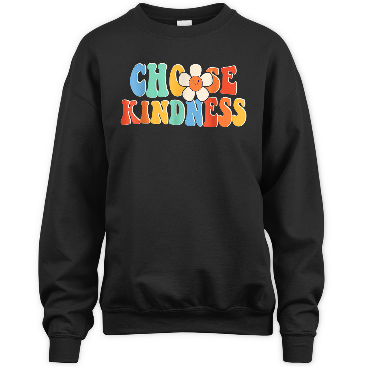 Choose Kindness Retro Groovy Daisy Be Kind Inspirational T-Shirt