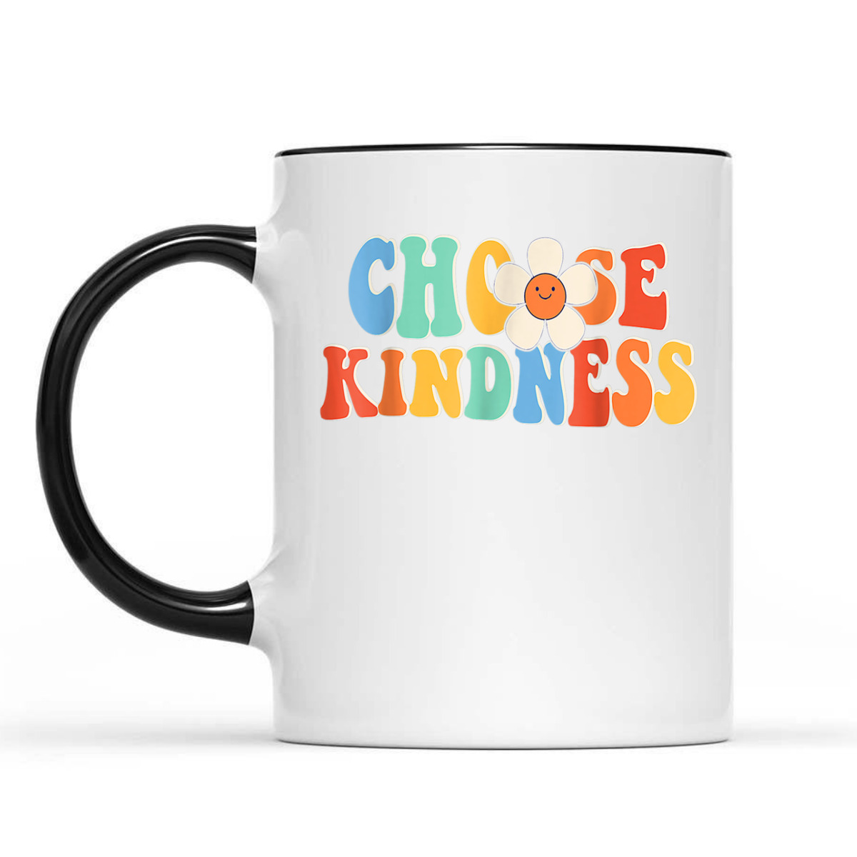 Choose Kindness Retro Groovy Daisy Be Kind Inspirational T-Shirt