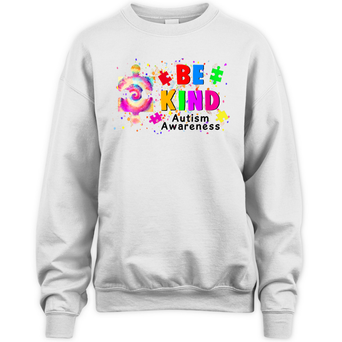 Womens Be Kind Autism Awareness Puzzle Tie Dye Autism Awareness T-Shirt Womens Be Kind Autism Awareness Puzzle Tie Dye Autism Awareness T-Shirt