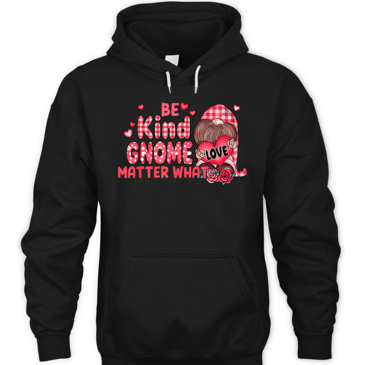 Be Kind Gnome Matter What Cute Pink Christmas T-Shirt Be Kind Gnome Matter What Cute Pink Christmas T-Shirt