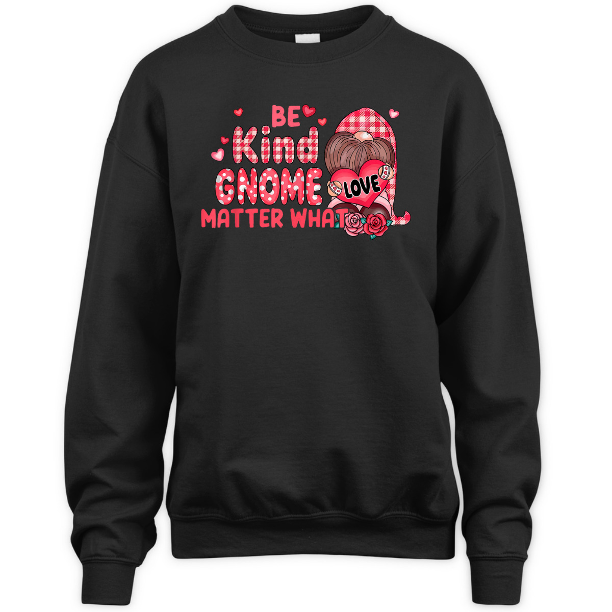 Be Kind Gnome Matter What Cute Pink Christmas T-Shirt