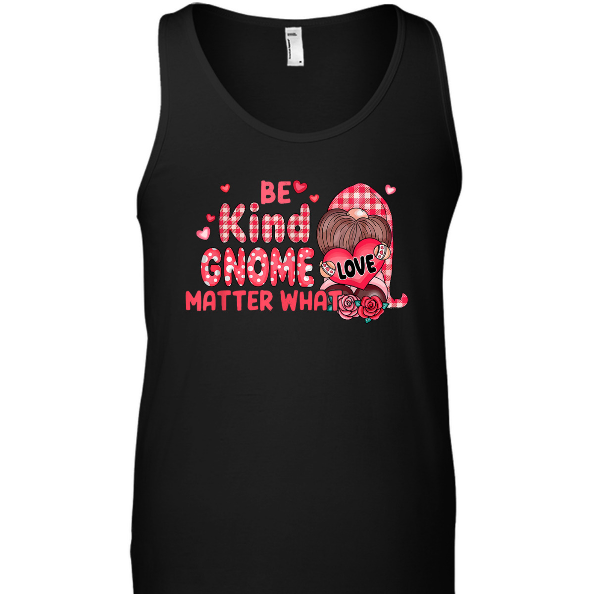 Be Kind Gnome Matter What Cute Pink Christmas T-Shirt
