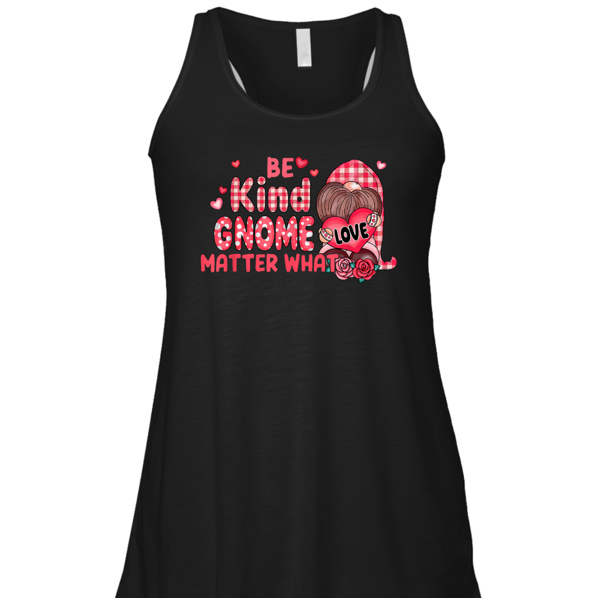 Be Kind Gnome Matter What Cute Pink Christmas T-Shirt