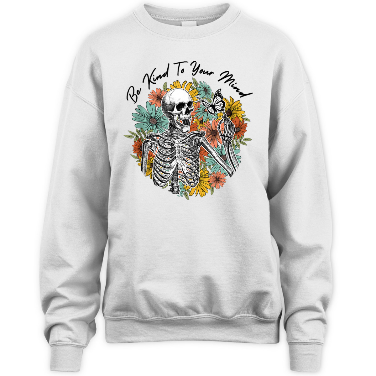 Retro Skeleton Be Kind To Your Mind Mental Health Matters T-Shirt Retro Skeleton Be Kind To Your Mind Mental Health Matters T-Shirt