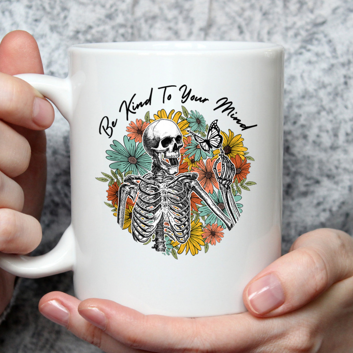 Retro Skeleton Be Kind To Your Mind Mental Health Matters T-Shirt Retro Skeleton Be Kind To Your Mind Mental Health Matters T-Shirt