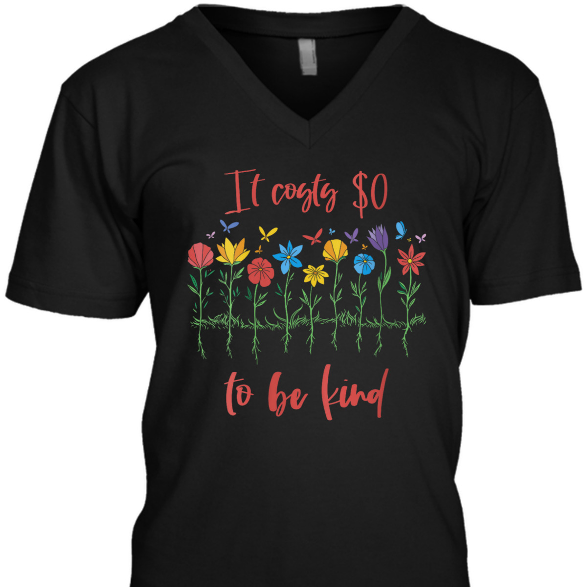 Womens Girls Kindness It Costs 0$ To Be Kind Be Kind T-Shirt