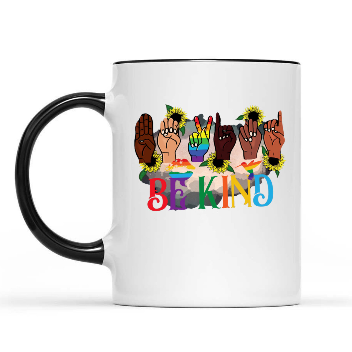 Be Kind Hand Sign Language Hand Talking LGBTQFlag Gay Pride T-Shirt Be Kind Hand Sign Language Hand Talking LGBTQFlag Gay Pride T-Shirt