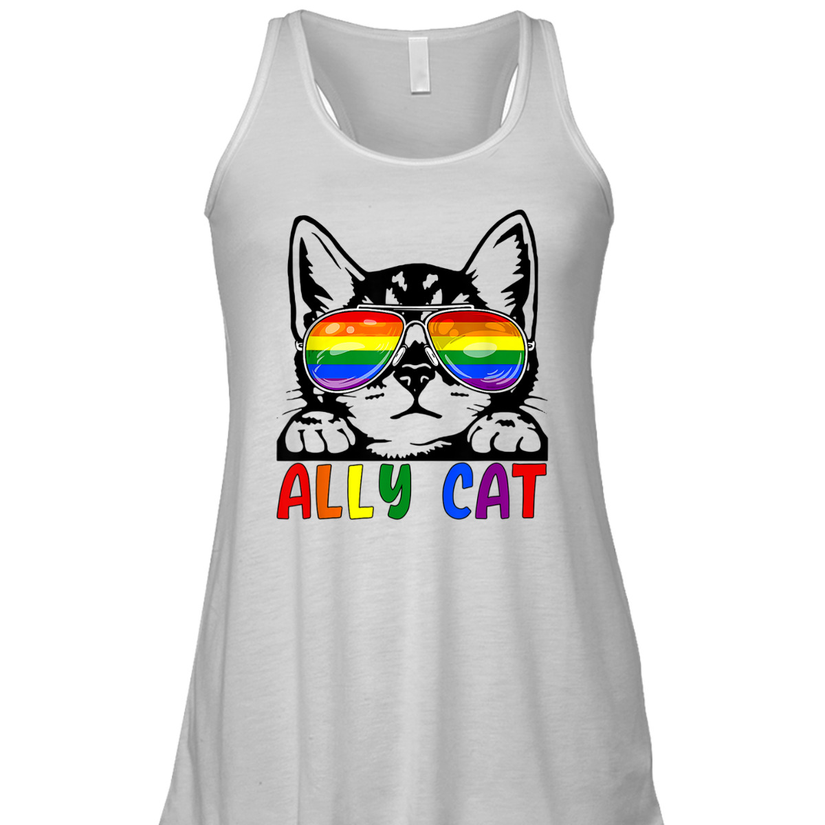 LGBT Ally Cat Be Kind Gay Rainbow Funny LGBTQ T-Shirt