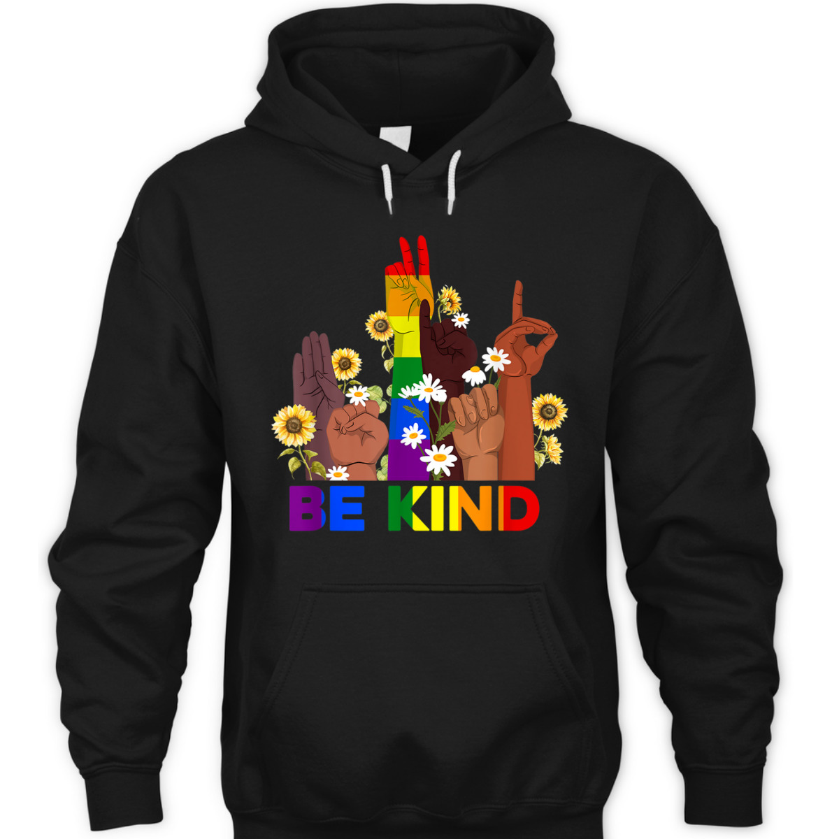Be Kind Sign Language Hand Rainbow LGBT Gay Lesbian Pride T-Shirt Be Kind Sign Language Hand Rainbow LGBT Gay Lesbian Pride T-Shirt