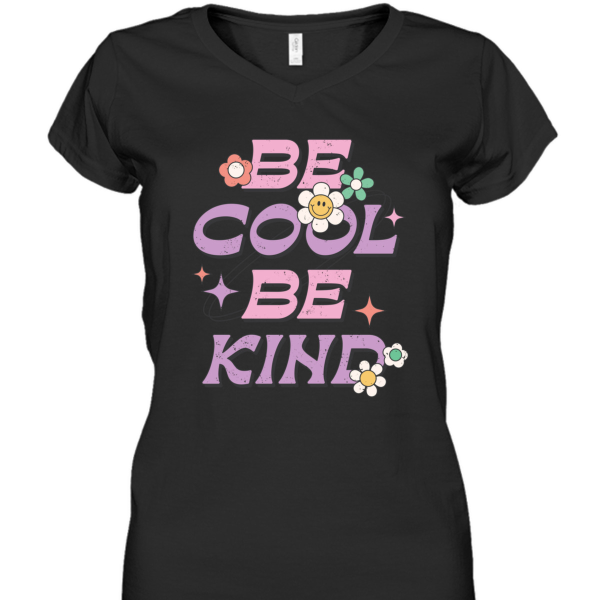 Be Cool Be Kind Happy Daisy Retro Pink Purple Positivity Y2K T-Shirt Be Cool Be Kind Happy Daisy Retro Pink Purple Positivity Y2K T-Shirt