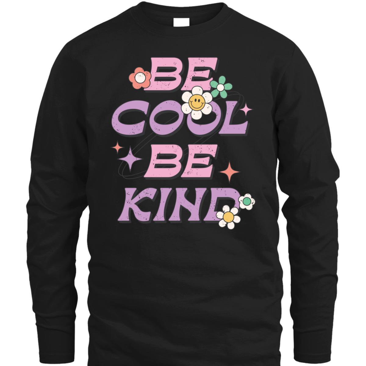 Be Cool Be Kind Happy Daisy Retro Pink Purple Positivity Y2K T-Shirt Be Cool Be Kind Happy Daisy Retro Pink Purple Positivity Y2K T-Shirt