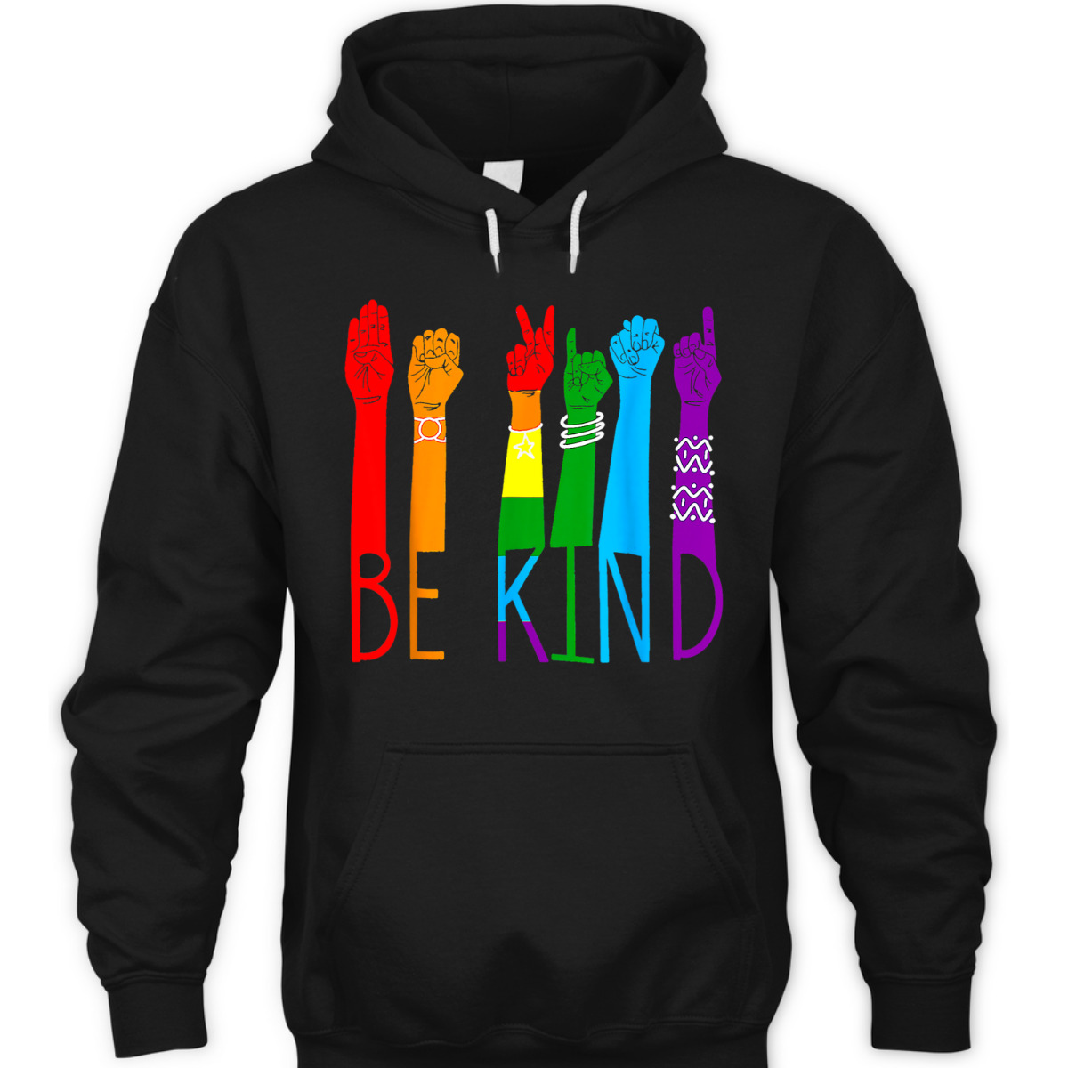 Be Kind Sign Language Hand LGBT Pride Month Gay Les ASL T-Shirt