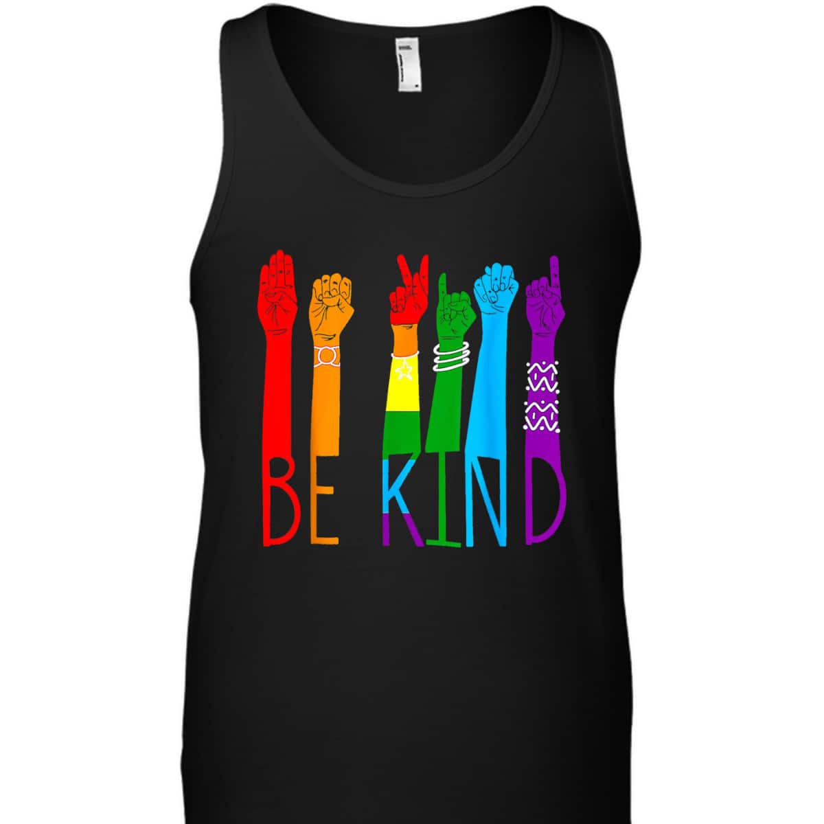 Be Kind Sign Language Hand LGBT Pride Month Gay Les ASL T-Shirt
