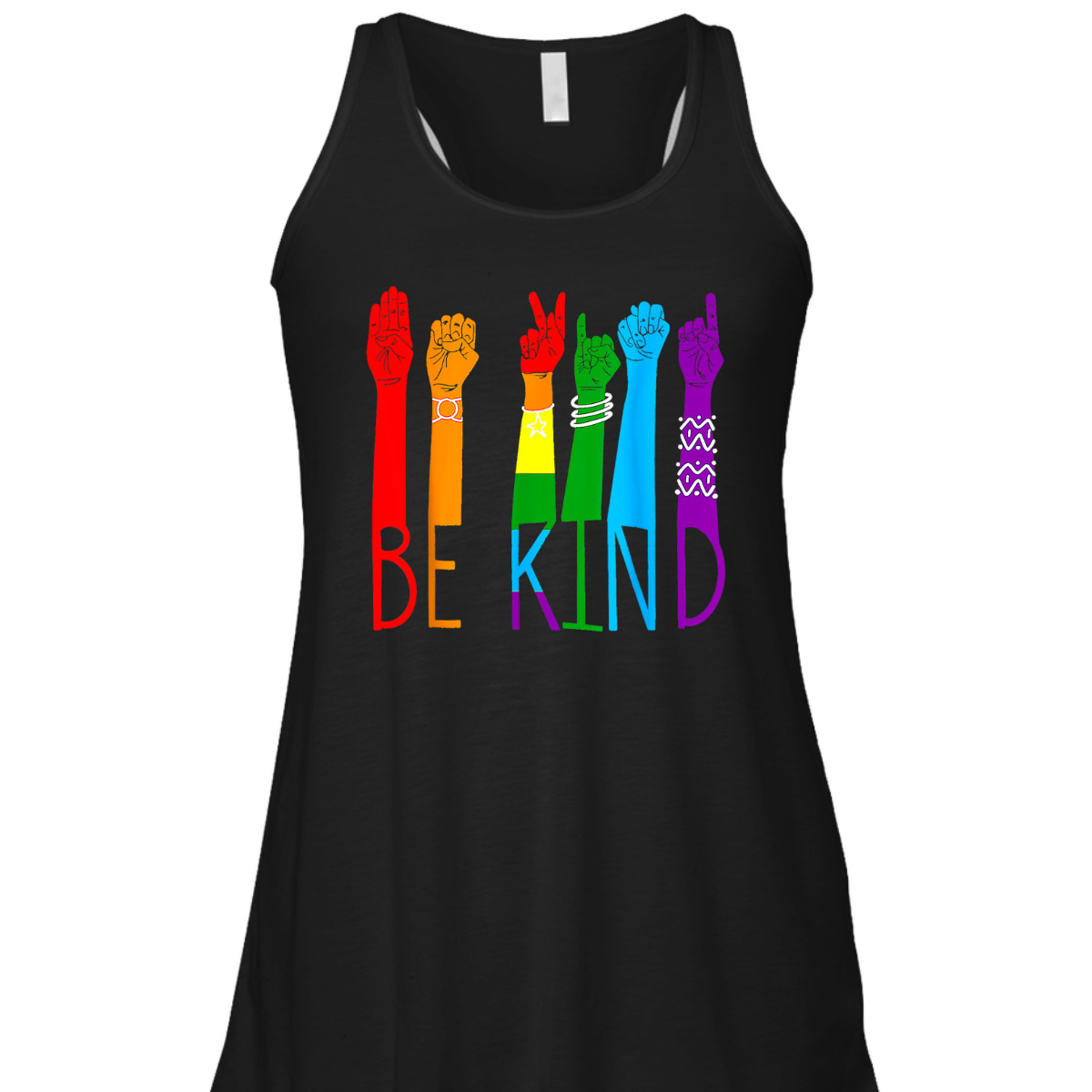 Be Kind Sign Language Hand LGBT Pride Month Gay Les ASL T-Shirt