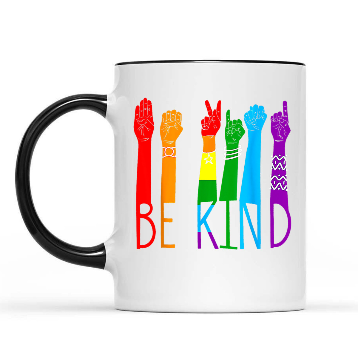 Be Kind Sign Language Hand LGBT Pride Month Gay Les ASL T-Shirt