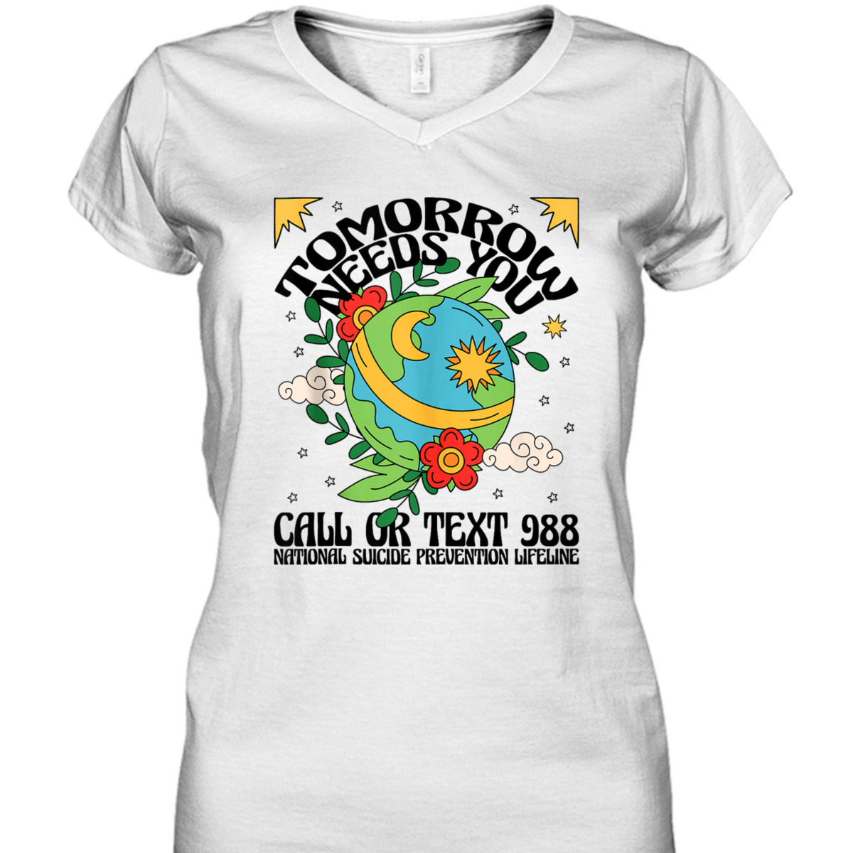 Retro Tomorrow Needs You 988 Suicide Prevention Awareness T-Shirt Retro Tomorrow Needs You 988 Suicide Prevention Awareness T-Shirt