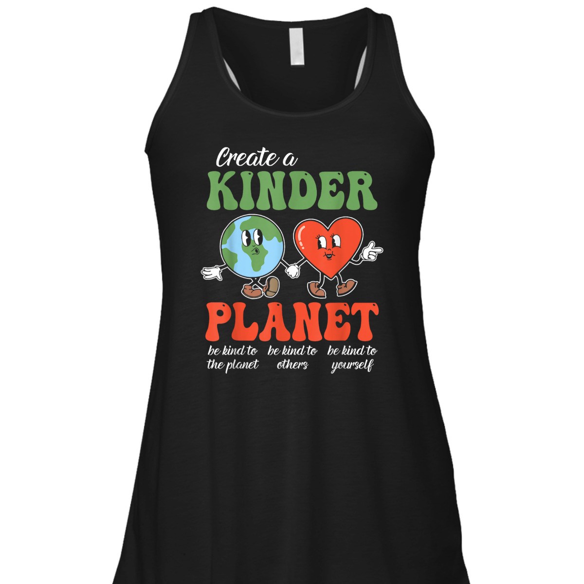 Be Kind Planet Save Earth Day Retro Groovy Environment T-Shirt